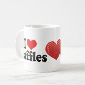I Liebe-Waffeln Kaffeetasse (Vorderseite Links)