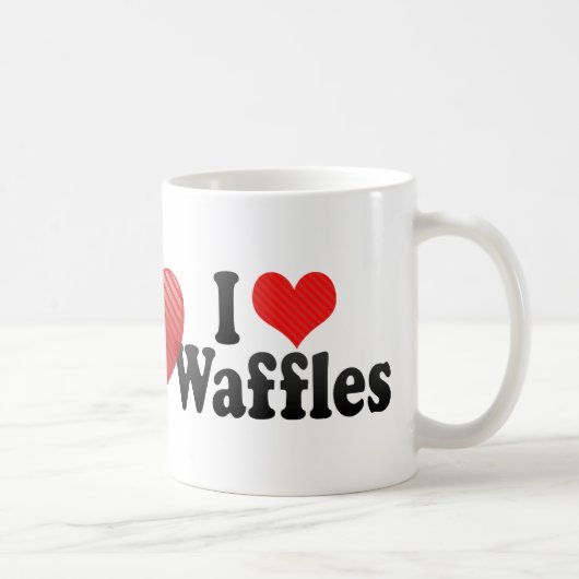 I Liebe-Waffeln Kaffeetasse (Rechts)