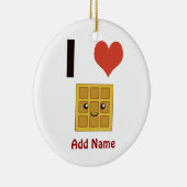 I Liebe-Waffeln Keramikornament (Rechts)
