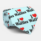 I Liebe-Waffeln Krawatte (Gerollt)
