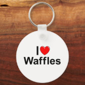 I Liebe Waffeln Schlüsselanhänger (Vorderseite)