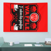 I Liebe Waffles Banner (Messe)