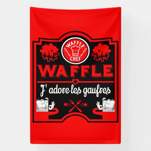 I Liebe Waffles Banner (Vertikal)
