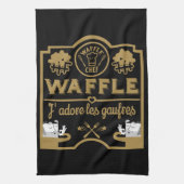 I Liebe Waffles Geschirrtuch (Vertikal)
