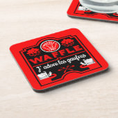 I Liebe Waffles Getränkeuntersetzer (Linke Seite)