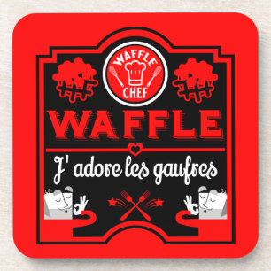 I Liebe Waffles Getränkeuntersetzer