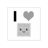 I Liebe Waffles Gummistempel (Prägung)