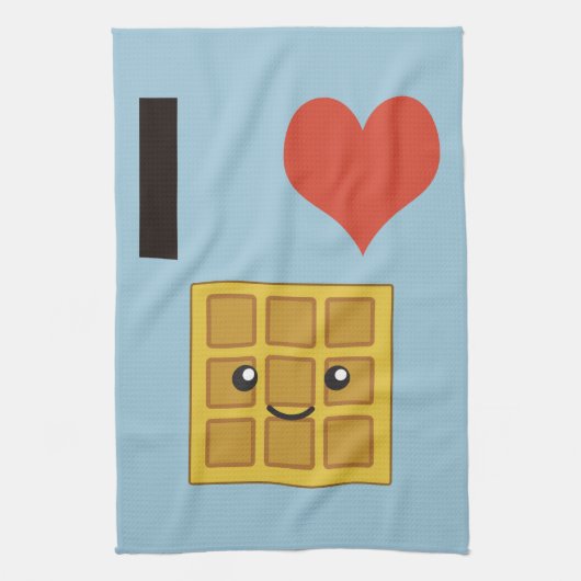 I Liebe Waffles Handtuch (Vertikal)
