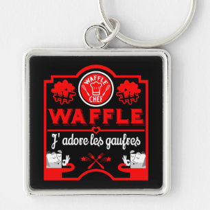 I Liebe Waffles Schlüsselanhänger