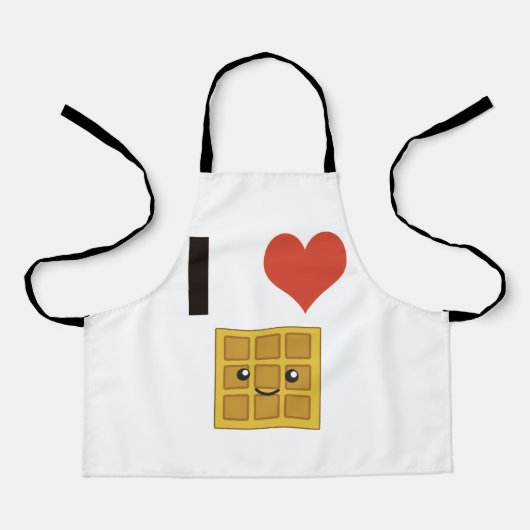 I Liebe Waffles Schürze (Vorderseite)
