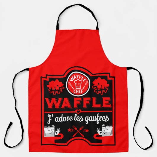 I Liebe Waffles Schürze (Vorderseite)
