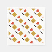 I Liebe Waffles Serviette (Vorderseite)