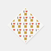I Liebe Waffles Serviette (Ecke)