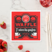 I Liebe Waffles Serviette (Beispiel)