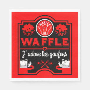 I Liebe Waffles Serviette