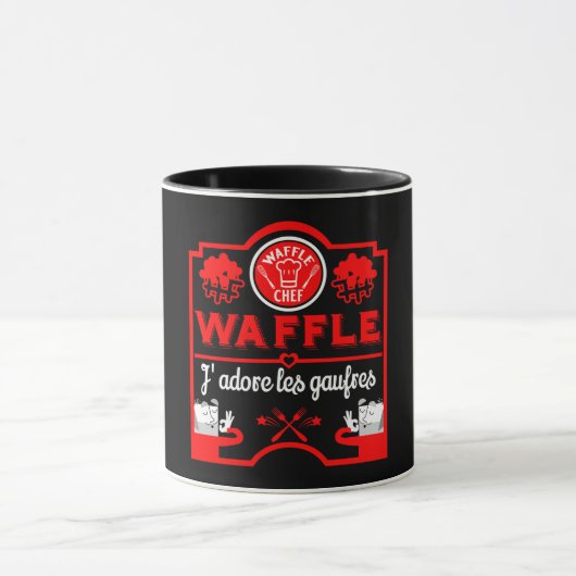 I Liebe Waffles Tasse (Zentrum)