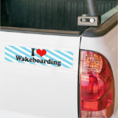 I Liebe Wakeboarding Autoaufkleber (Auf Lkw)