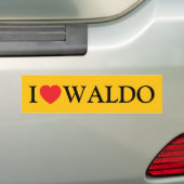 I Liebe Waldo Autoaufkleber (Auf Auto)