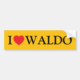 I Liebe Waldo Autoaufkleber