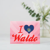 I Liebe Waldo, Maine Postkarte (Stehend Vorderseite)