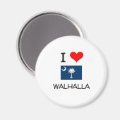 I Liebe Walhalla South Carolina Magnet (Vorderseite/Rückseite)