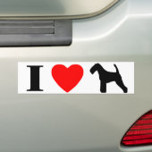 I Liebe-Waliser-Terrier-Autoaufkleber Autoaufkleber (Auf Auto)