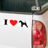 I Liebe-Waliser-Terrier-Autoaufkleber Autoaufkleber (Auf Lkw)