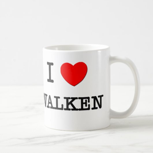 I Liebe Walken Kaffeetasse (Rechts)