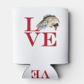 I Liebe Walleye Dosenkühler (Rückseite)