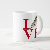 I Liebe Walleye Jumbo-Tasse (Vorderseite Rechts)
