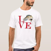 I Liebe Walleye T-Shirt (Vorderseite)