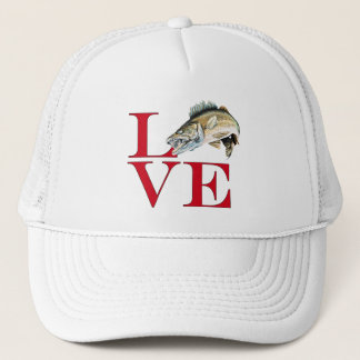 I Liebe Walleye Truckerkappe
