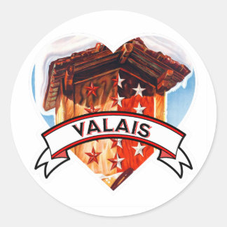I Liebe Wallis Runder Aufkleber