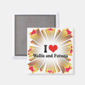 I Liebe Wallis und Futuna Magnet (Vorderseite/Rückseite)