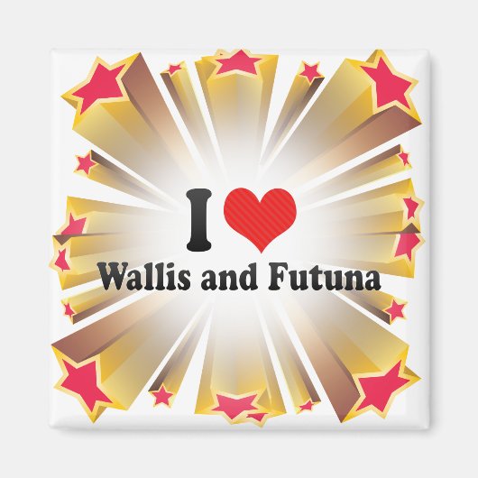 I Liebe Wallis und Futuna Magnet (Vorne)