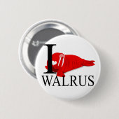 I Liebe-Walross-Knöpfe Button (Vorne & Hinten)