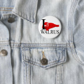 I Liebe-Walross-Knöpfe Button (Beispiel)