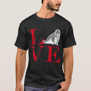 I Liebe-Walrosse - Dunkelheit farbiges T-Shirt
