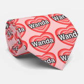 I Liebe Wanda. Liebe I Sie Wanda. Herz Krawatte (Gerollt)