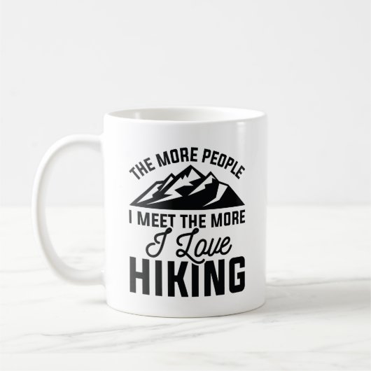 I Liebe Wandern Kaffeetasse (Links)