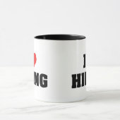 I Liebe Wandern Tasse (Zentrum)