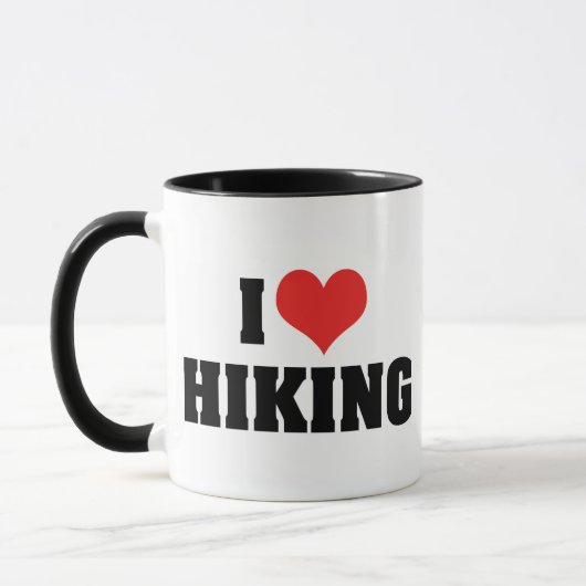 I Liebe Wandern Tasse (Links)