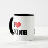I Liebe Wandern Tasse (Vorderseite Links)