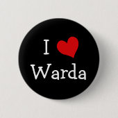 I Liebe Warda Button (Vorderseite)