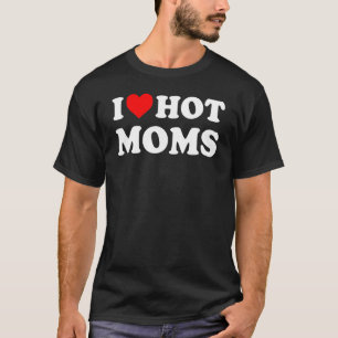 I Liebe Warme Mamas Rotes Herz Liebe Mamas 5 T-Shirt