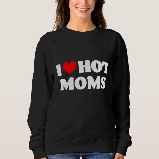 I Liebe Warme Mamas Sweatshirt (Vorderseite)