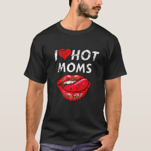 I Liebe Warme Mamas T Funny Red Heart Liebe Mamas T-Shirt