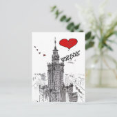 I Liebe Warsaw Postkarte (Stehend Vorderseite)