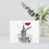 I Liebe Warsaw Postkarte (Stehend Vorderseite)