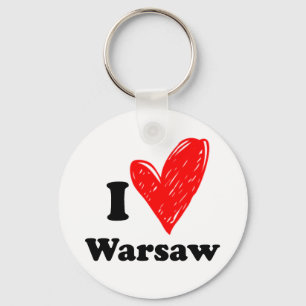 I Liebe Warsaw Schlüsselanhänger